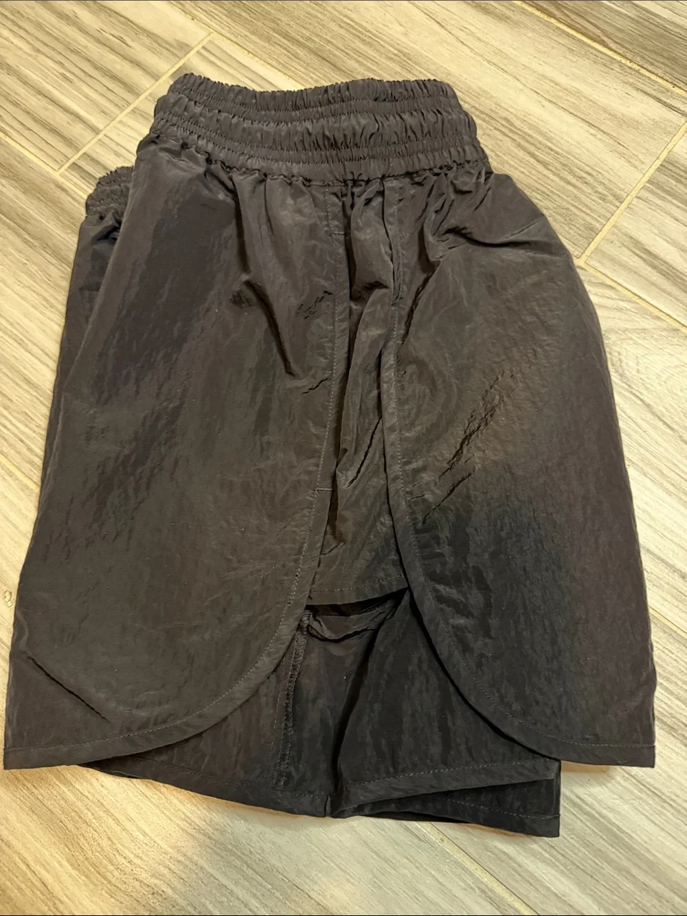 Varley Black Drawstring Performance Running Shorts